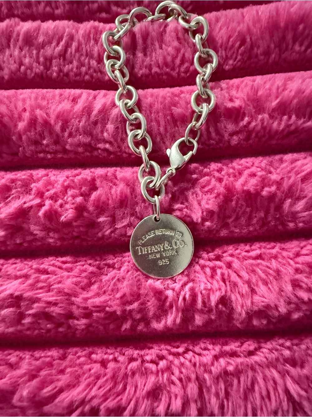 Tiffany & Co. Sterling Silver Round Tag Bracelet - Silver - Picture 4 of 4